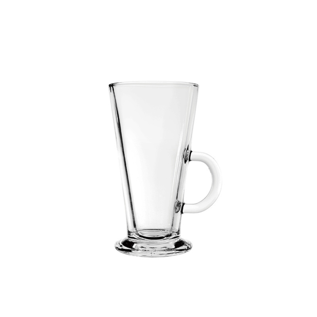 Blinkmax Latte Glass Mug Set Of 3 – 285 ml Elegant Tall Design