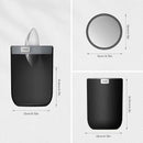 EKO Mini Desktop Trash Can - 360 Rotating Lid Small Wastebasket for Vanity