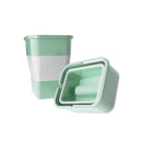 Space-saving folding bin with top lid and water outlet function | Cupindy