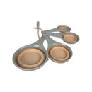 طقم أكواب قياس من أوباسيكوكي – 4 قطع بلاستيك متداخلة للخبز والطهي