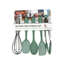 طقم أدوات مطبخ سيليكون صغير من داني هوم – 5 قطع مقاومة للحرارة غير لاصقة