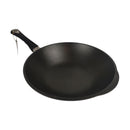 Black wok on a white background