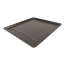 Gray baking tray on a white background