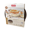 Zenker cake pan packaging with a cake illustration on a white background