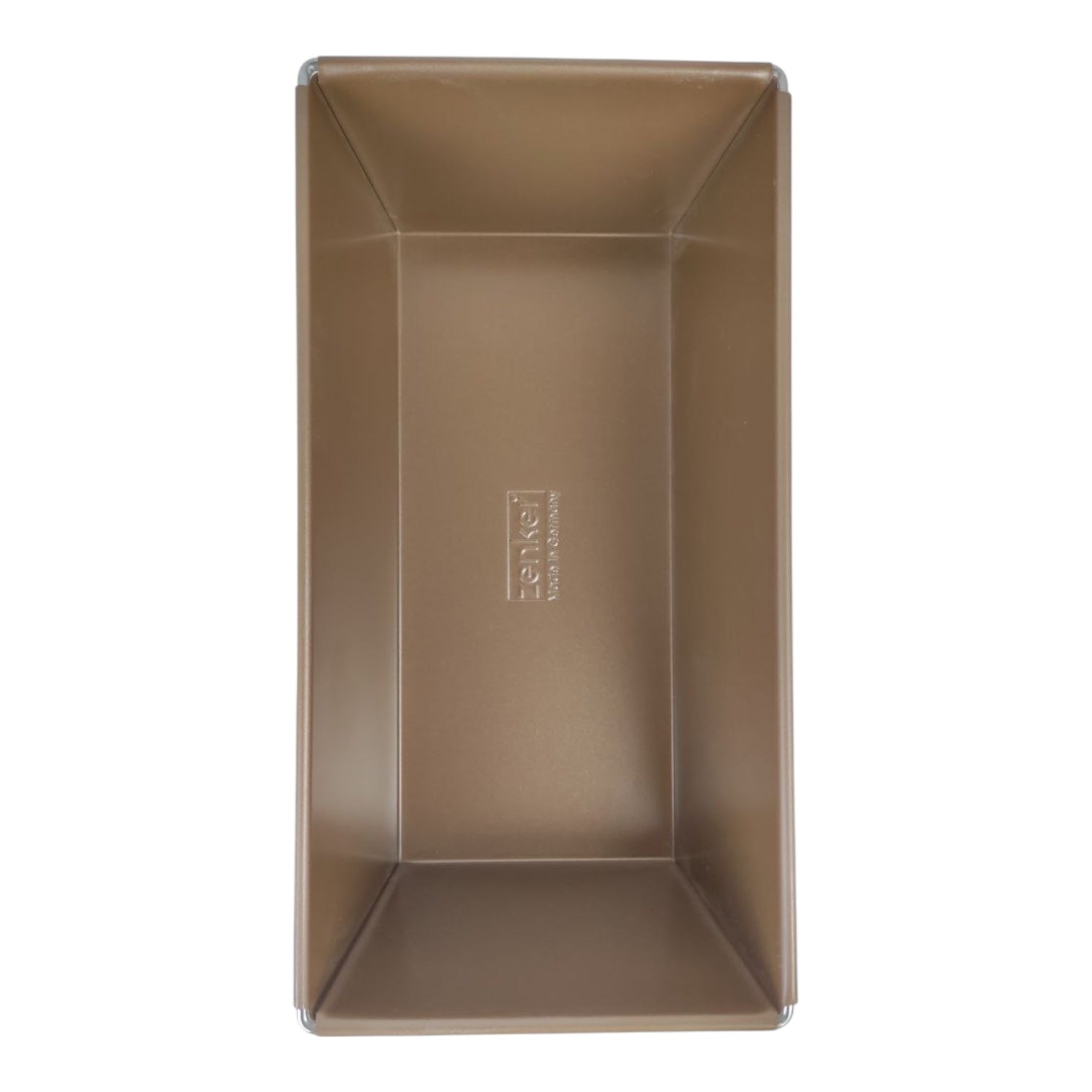 Bronze baking pan on a white background