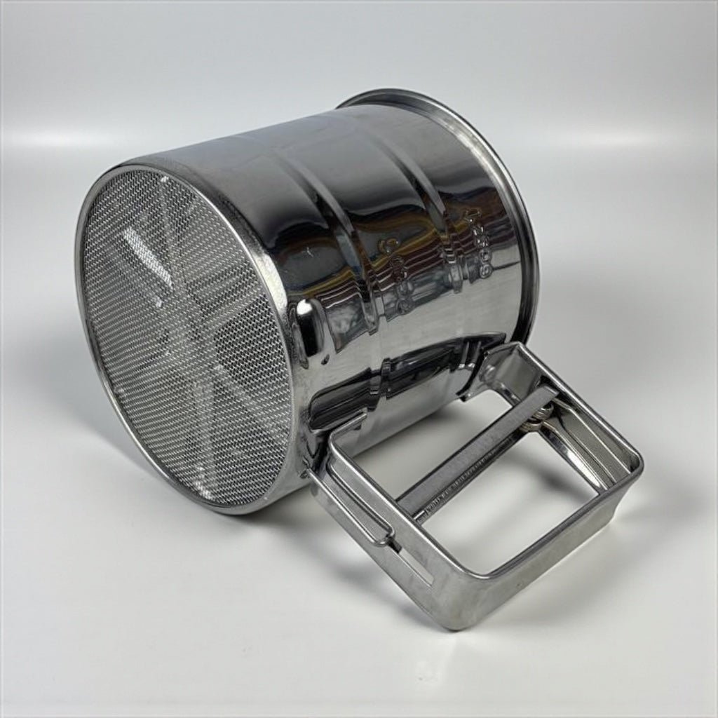 Stainless Steel Flour Sifter - Single Layer Baking Tool & Powder Sugar Sieve