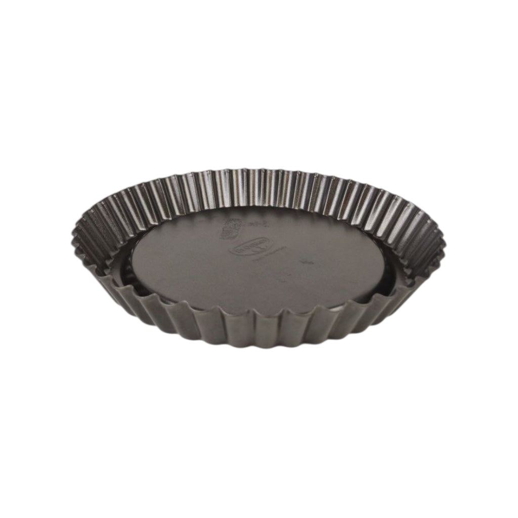 Black tartlet tin on a white background available at cupindy.com