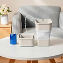 Collapsible storage bin with drain spout and lid for car and outdoor use | Cupindy