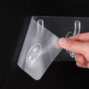 Transparent Wall Hook Rack – Adhesive 6-Hook Strip For Kitchen & Bathroom Organization