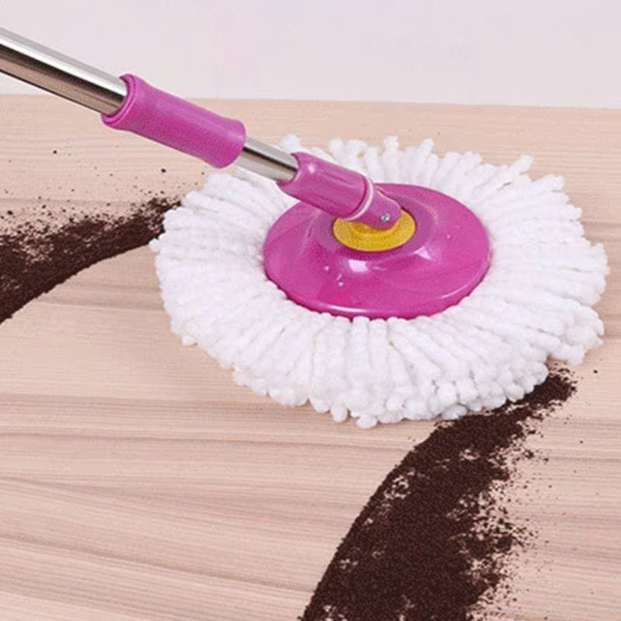 Mop Rod Stick Stainless Steel with Absorbent Head 360° Rotate