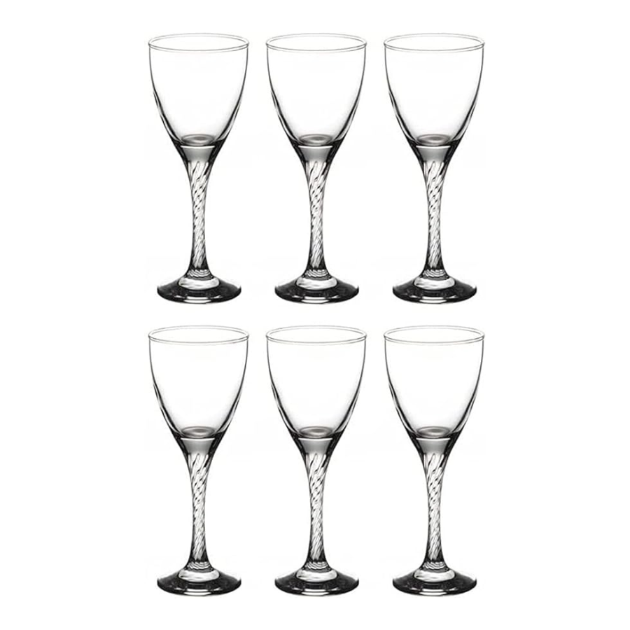 Pasabahce Glassware, Set of 6 Pcs, Twist, 44372, 180 ml