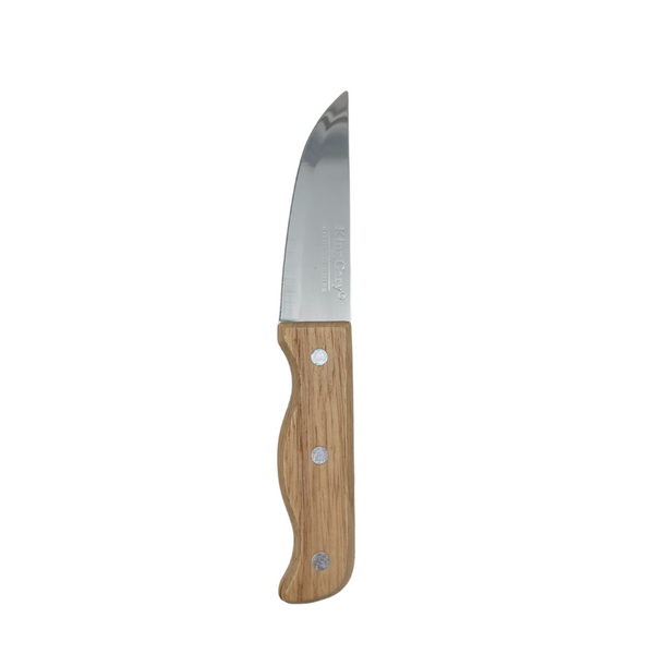 KingGary Wide Fruit Knife With Wooden Handle - Size 4 - K-318-4