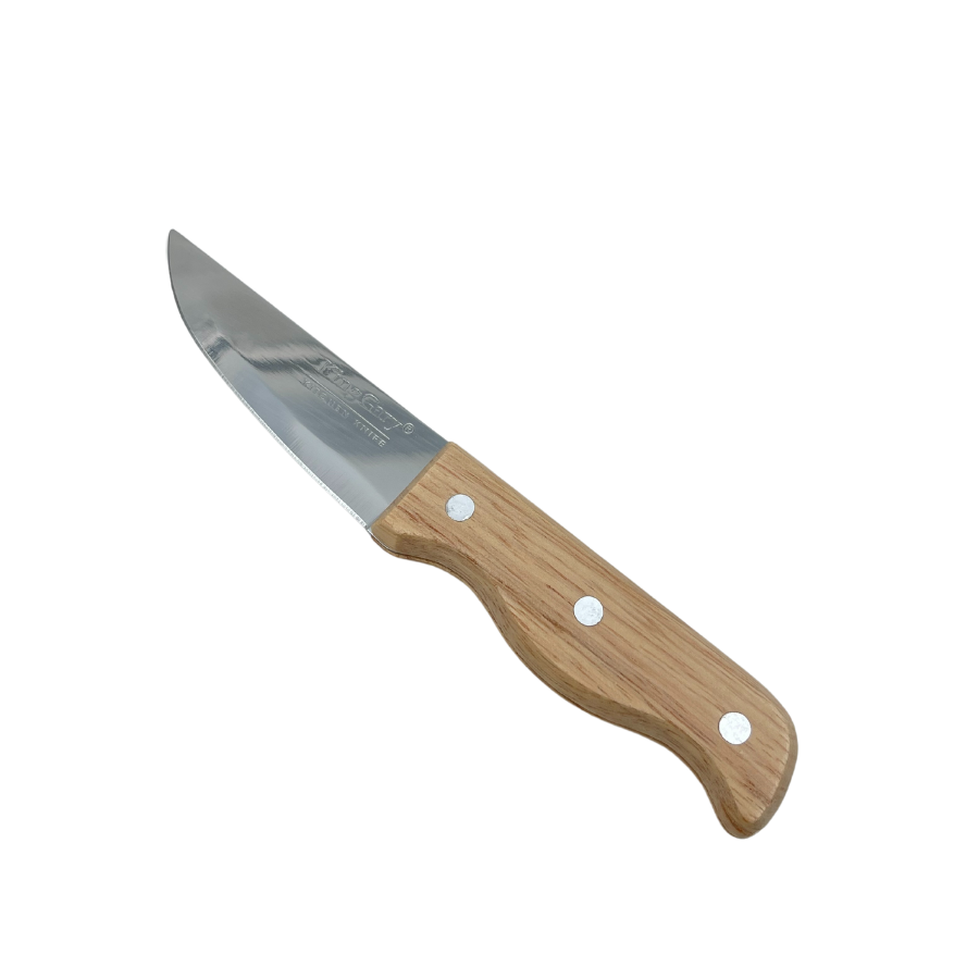 KingGary Wide Fruit Knife With Wooden Handle - Size 4 - K-318-4
