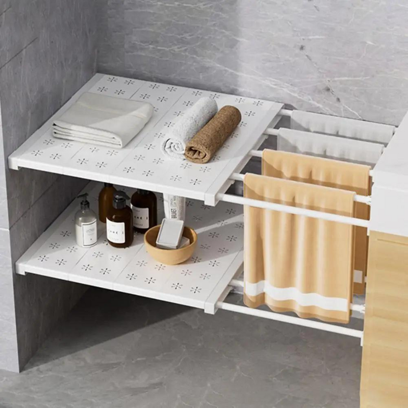 Wardrobe Shelves Kitchen and Closet Storage Rack Up to 135 cm
