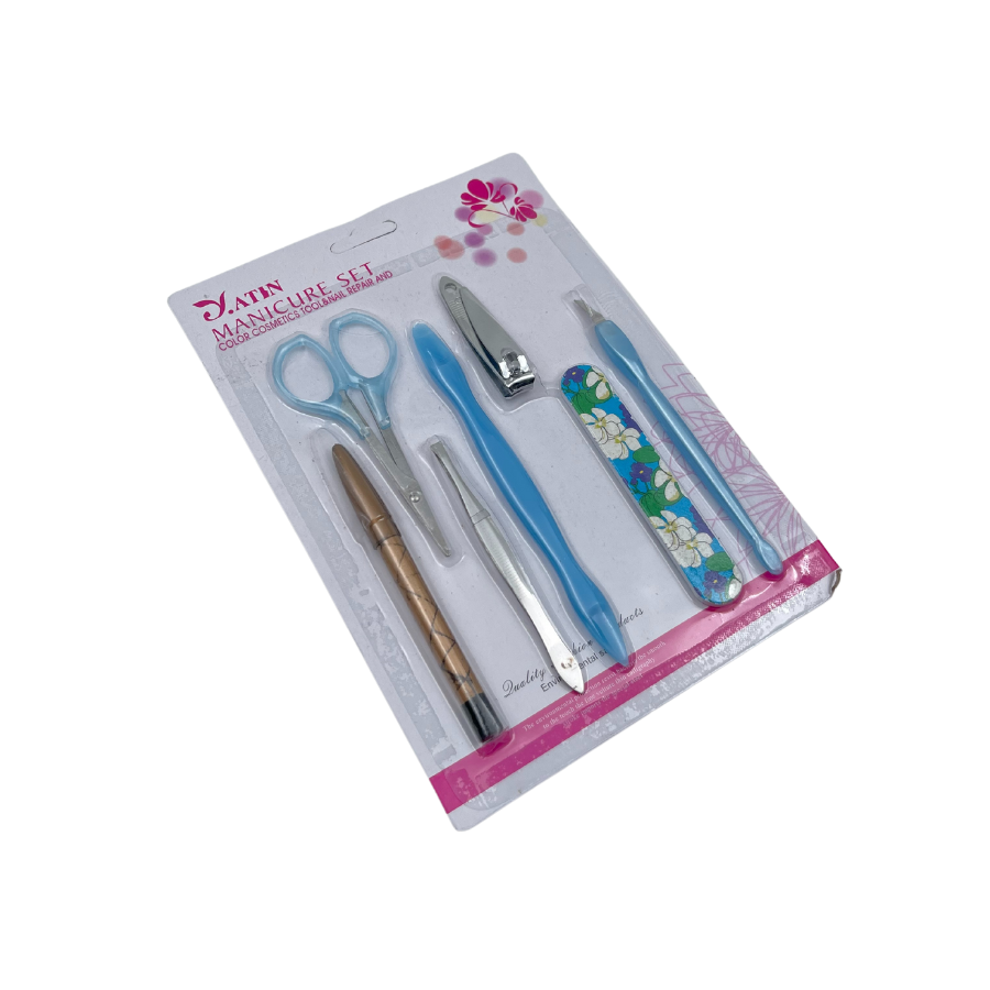 Y.Atin Set Of 7 Pieces Manicure Pedicure Tools & Nail Care