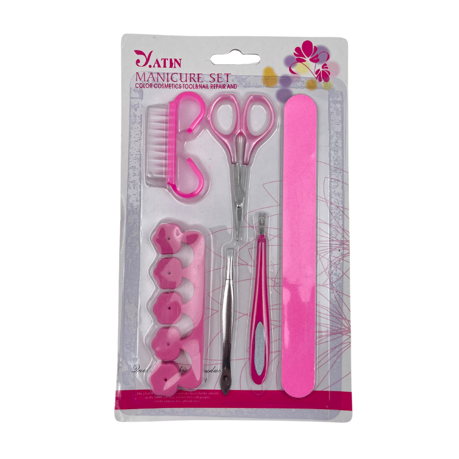 Y.Atin Set Of 6 Pieces Manicure Pedicure Tools & Nail Care