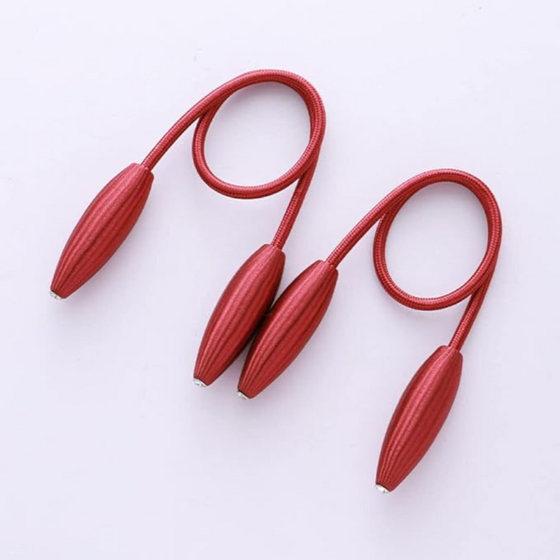 1 Pair Curtain Tiebacks Clips Fixed and Stable With Oval Shape Heads - Selected Color