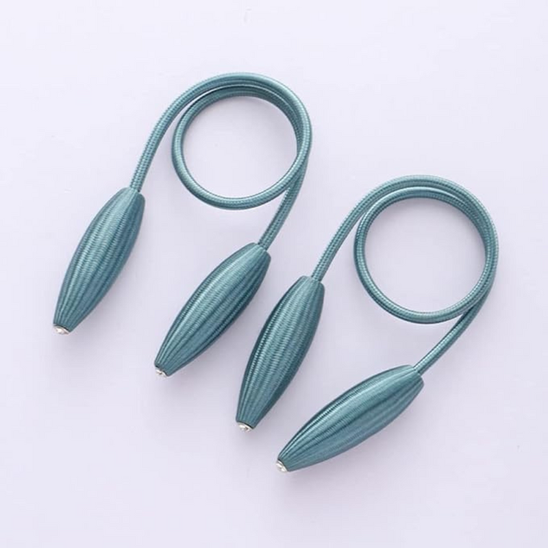 1 Pair Curtain Tiebacks Clips Fixed and Stable With Oval Shape Heads - Selected Color