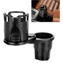 حامل أكواب السيارة المزدوج القابل للتعديل - منظم مشروبات متعدد الوظائف