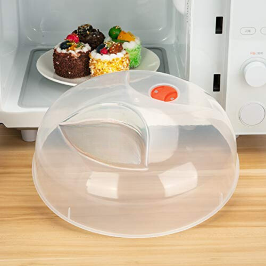 Microwave Food Cover With Steam Vent - BPA-Free, Splatter Protection, Dishwasher-Safe
