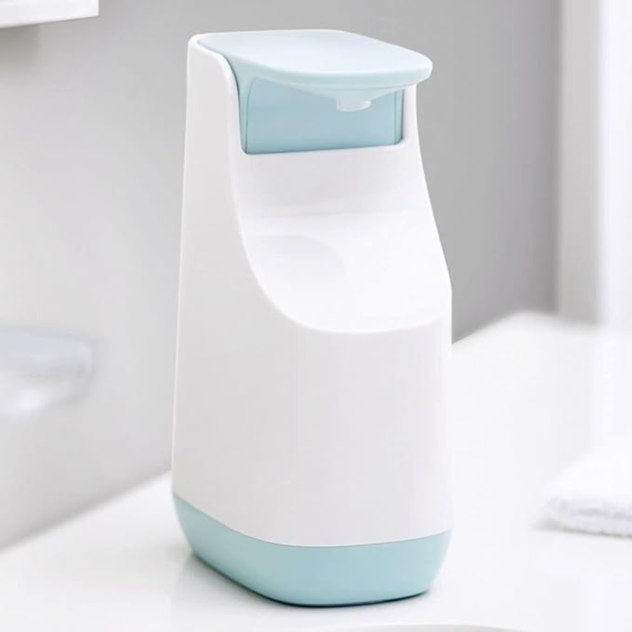 Press-Operated Soap Dispenser - Manual Liquid Dispenser for Soap, Lotion, Hand Sanitizer, and More