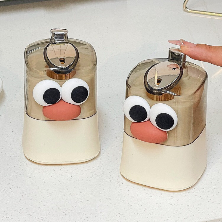 Adorable Cartoon Toothpick Holder Dispenser - Automatic Pop-Up Design, Fun Kitchen Accessory