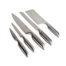 طقم سكاكين ستانلس ستيل أنيق مع كتلة عصرية - 5 سكاكين أساسية لمطبخك