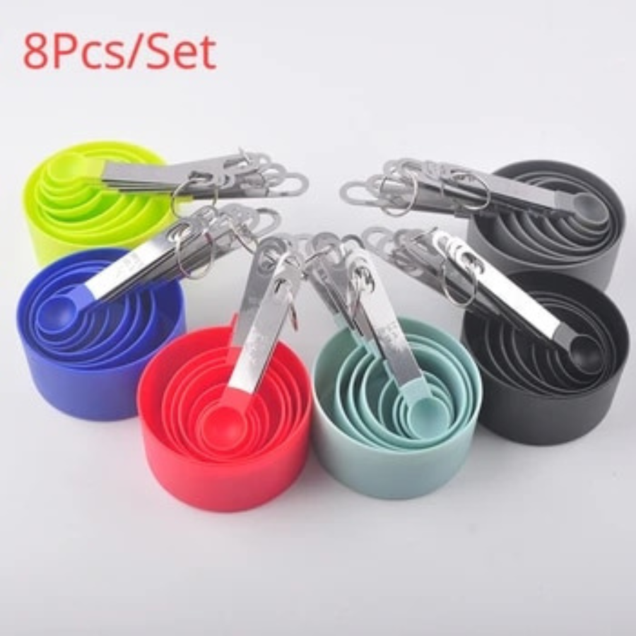 8Pcs Multi Purpose Spoons/Cup Measuring Tools for Kitchen