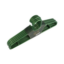 طقم شماعات ملابس - مجموعة من 5 قطع، بلاستيك متين بعرض 43 سم ولون أخضر أنيق