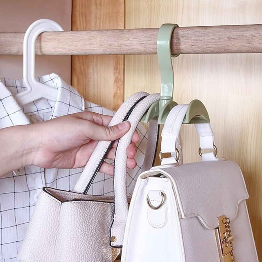 Closet hook with double slots for handbags, ties, and scarves | Cupindy