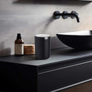 EKO Mini Desktop Trash Can - 360 Rotating Lid Small Wastebasket for Vanity