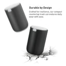 EKO Mini Desktop Trash Can - 360 Rotating Lid Small Wastebasket for Vanity