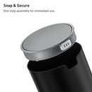 EKO Mini Desktop Trash Can - 360 Rotating Lid Small Wastebasket for Vanity