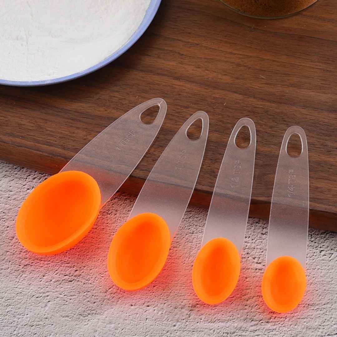 Colorful measuring spoons for kitchen use, perfect for dry and wet ingredients | Cupindy