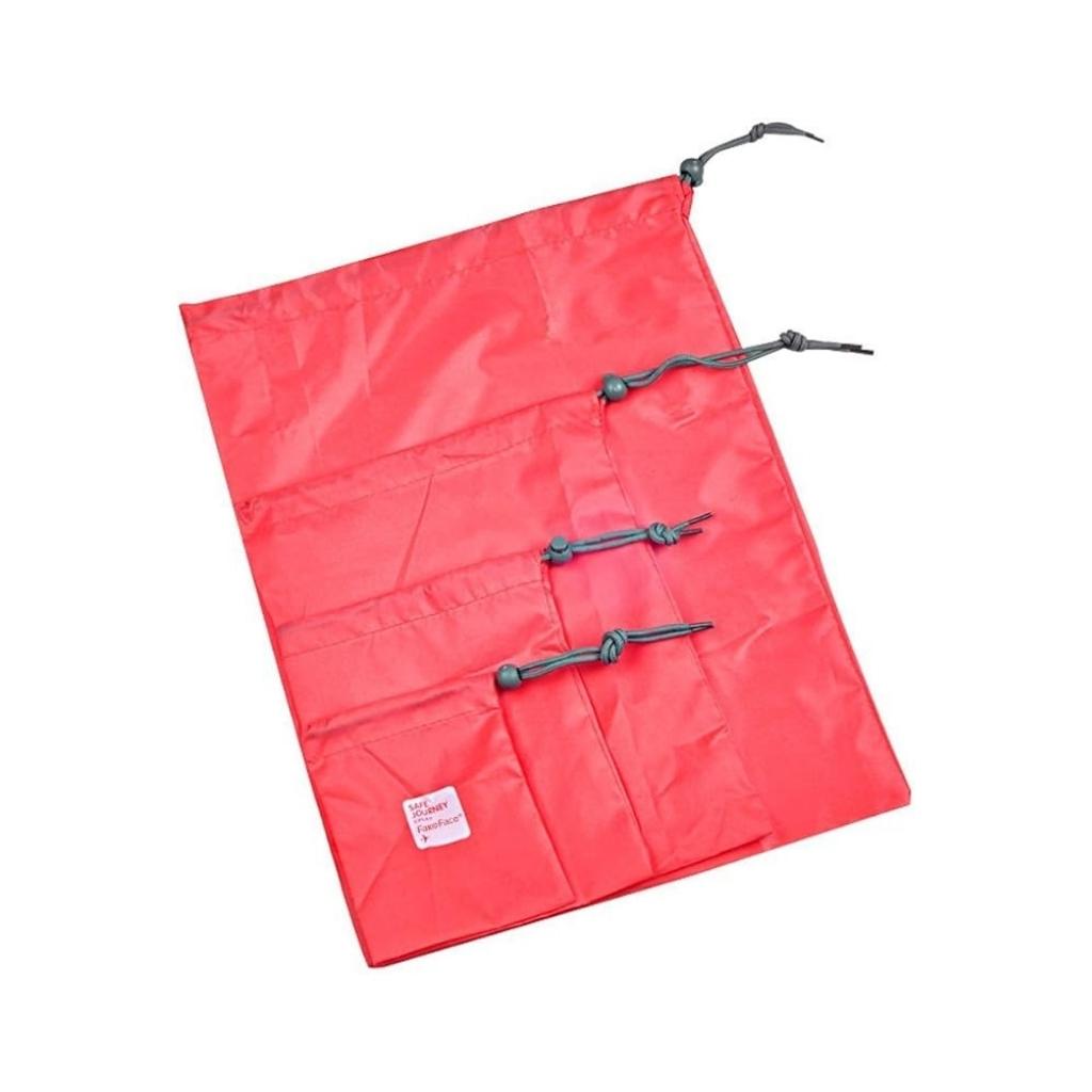 Assorted travel bags ideal for underwear, socks, and toiletries