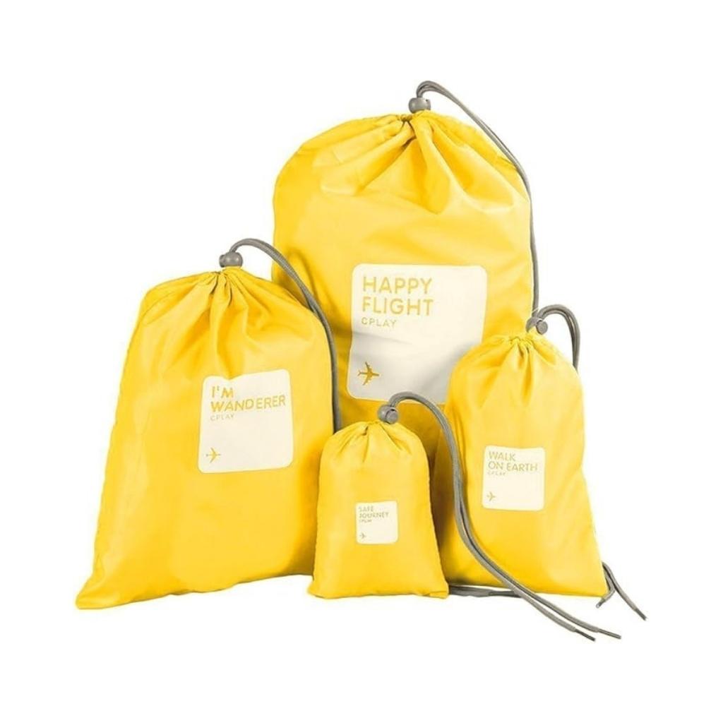 Travel organizers to sort and store laundry, shoes, or gadgets