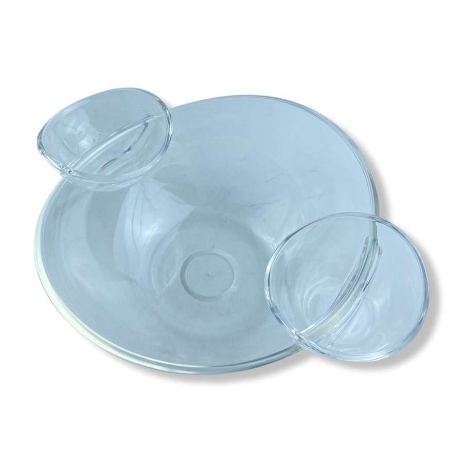 Acrylic Set of 3 Pieces, Serving Circle Shape - Cupindy