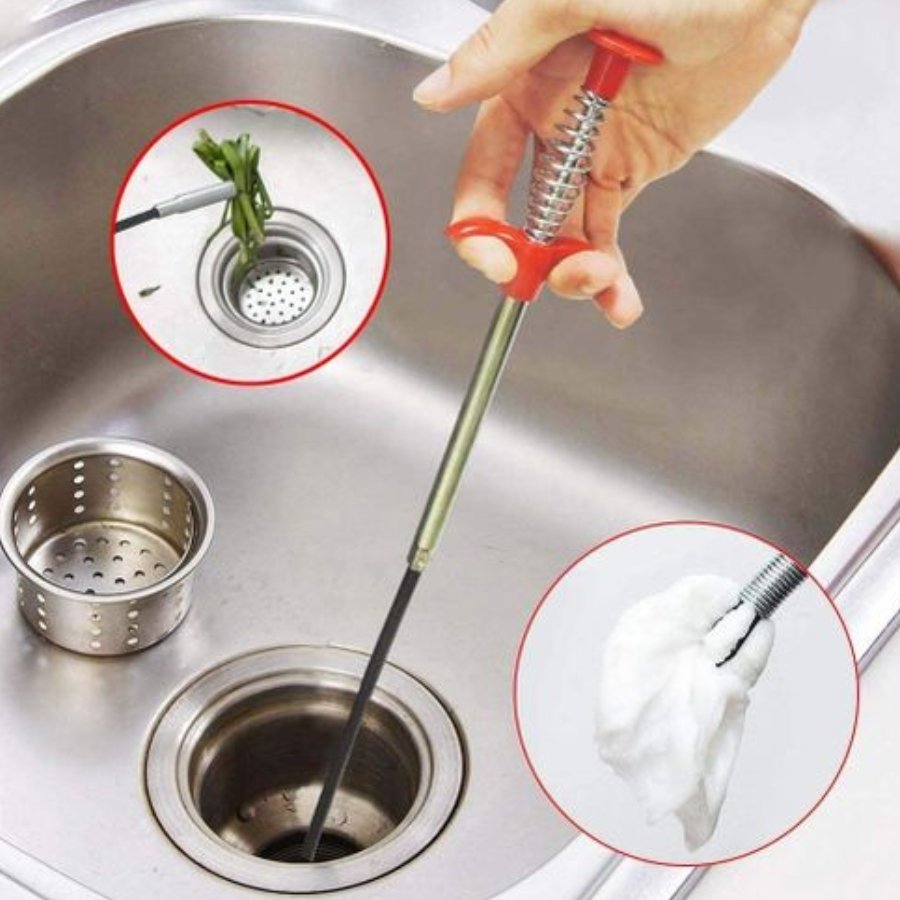 4pcs Hair Drain Clog Cleaner Clog Remover Drain Augers Hair Catche Tool for  Sink