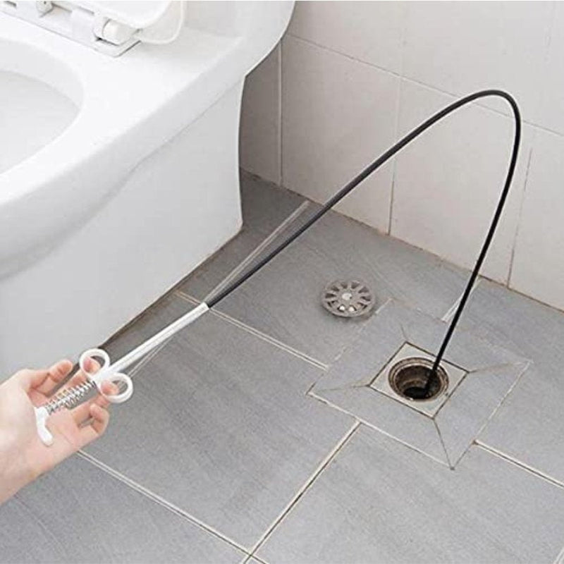 Drain Augers, Drain Clog Remover, Sink Drain Hair Catcher Flexible Pickup Toilet Cleaning Tool with Retractable Claw Stick - Cupindy