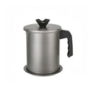 Grease Container with Stainless Steel Strainer - 1.7L - Cupindy