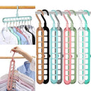 Magic Space Saving Clothes Plastic Hanger - Multi Colors - Cupindy