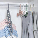 Magic Space Saving Clothes Plastic Hanger - Multi Colors - Cupindy