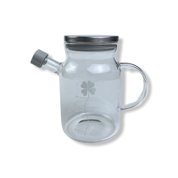 O'lala Small Oil Dispenser With Handles, Borosilicate Glass, 250 ml- SK-7135 - Cupindy