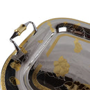 Elegant Italian Stainless Steel 18/10 Gold-Plated Serving Tray – Premium Design, 60 cm