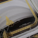 Elegant Italian Stainless Steel 18/10 Gold-Plated Serving Tray – Premium Design, 60 cm