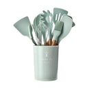 12-Piece Silicone Kitchen Utensil Set With Holder