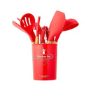 12-Piece Silicone Kitchen Utensil Set With Holder