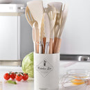 12-Piece Silicone Kitchen Utensil Set With Holder