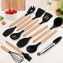 12-Piece Silicone Kitchen Utensil Set With Holder