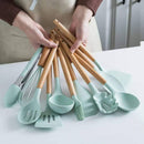 12-Piece Silicone Kitchen Utensil Set With Holder